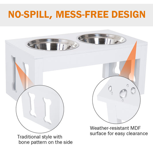 Comedero Elevado AURA Modern 23" - Madera Resistente para Perros Medianos.