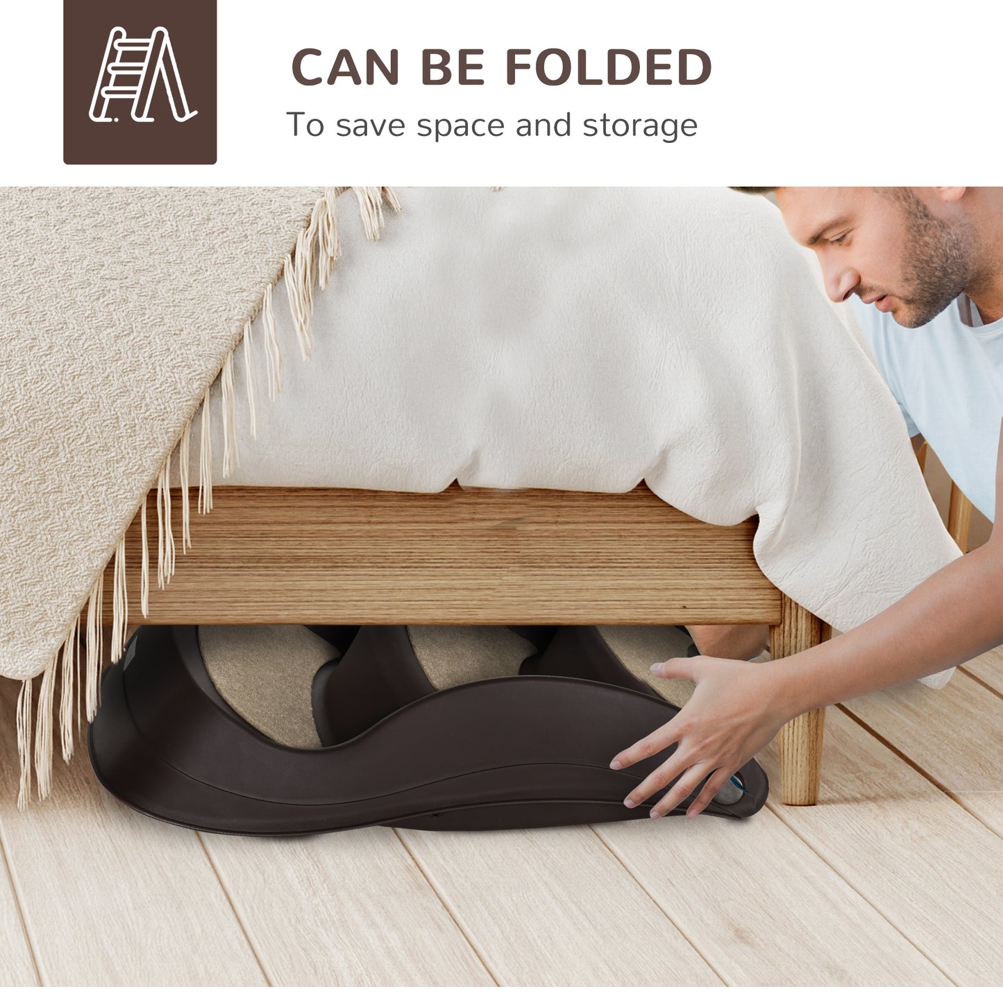 Escalera Confort AURA Mini - 3 Peldaños para Razas Pequeñas.