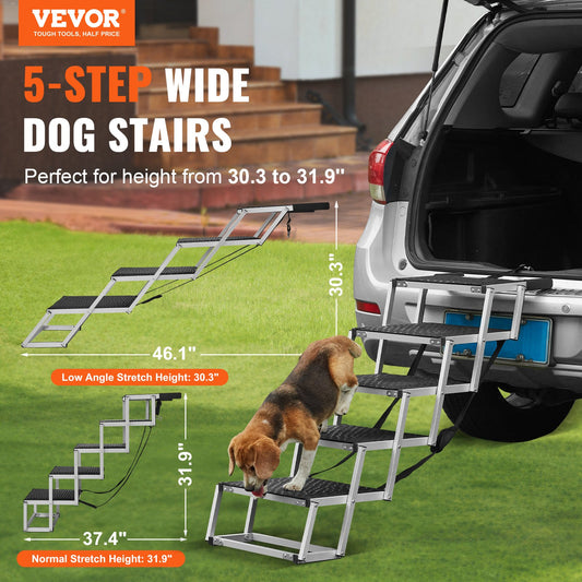 Escalera Plegable AURA Step - Aluminio Reforzado para Perros Senior.