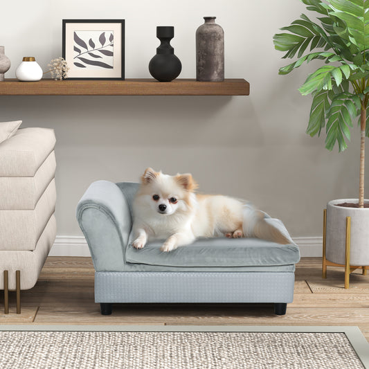 Sofá de Lujo AURA Royal - Cama Ergonómica con Almacenamiento para Mascotas Pequeñas
