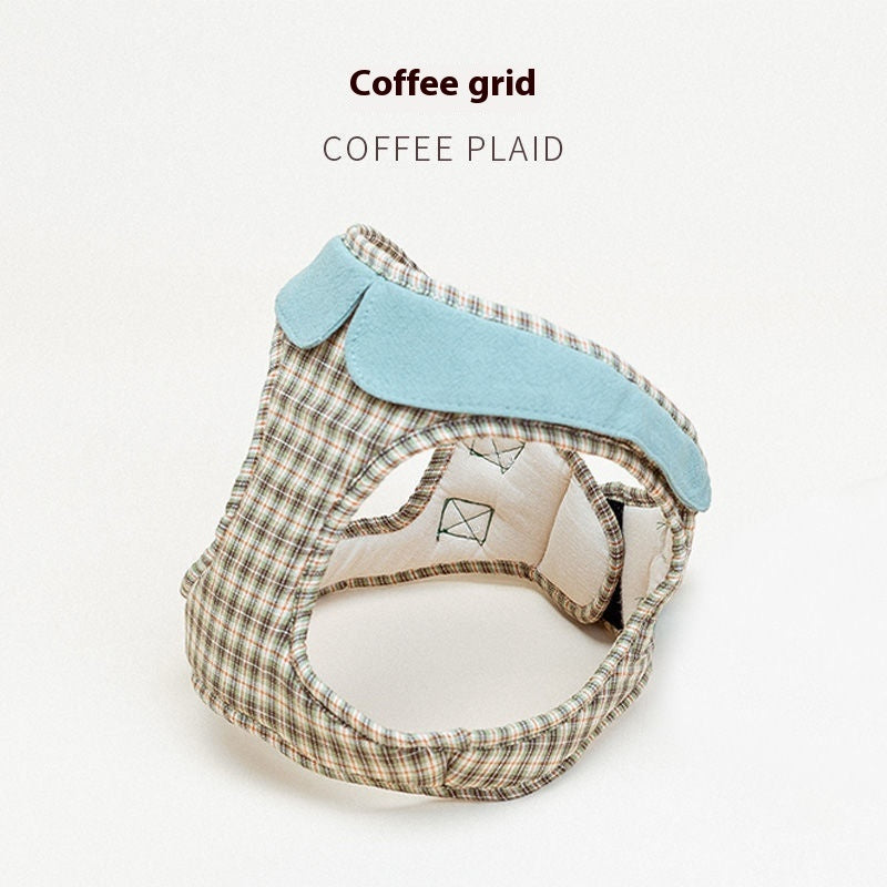 Arnés de Paseo AURA Chic - Chaleco Ajustable de Cuadros para Perros Pequeños