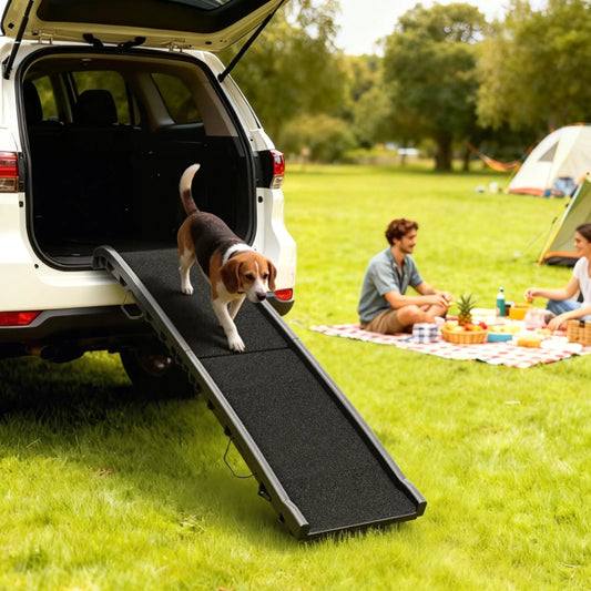 Rampa Plegable AURA Glide - Superficie Antideslizante para SUVs y Camionetas